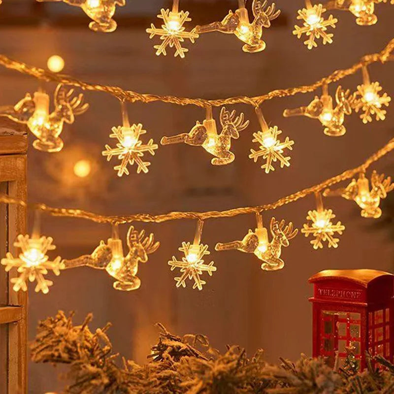 Christmas Tree Snowflake LED String