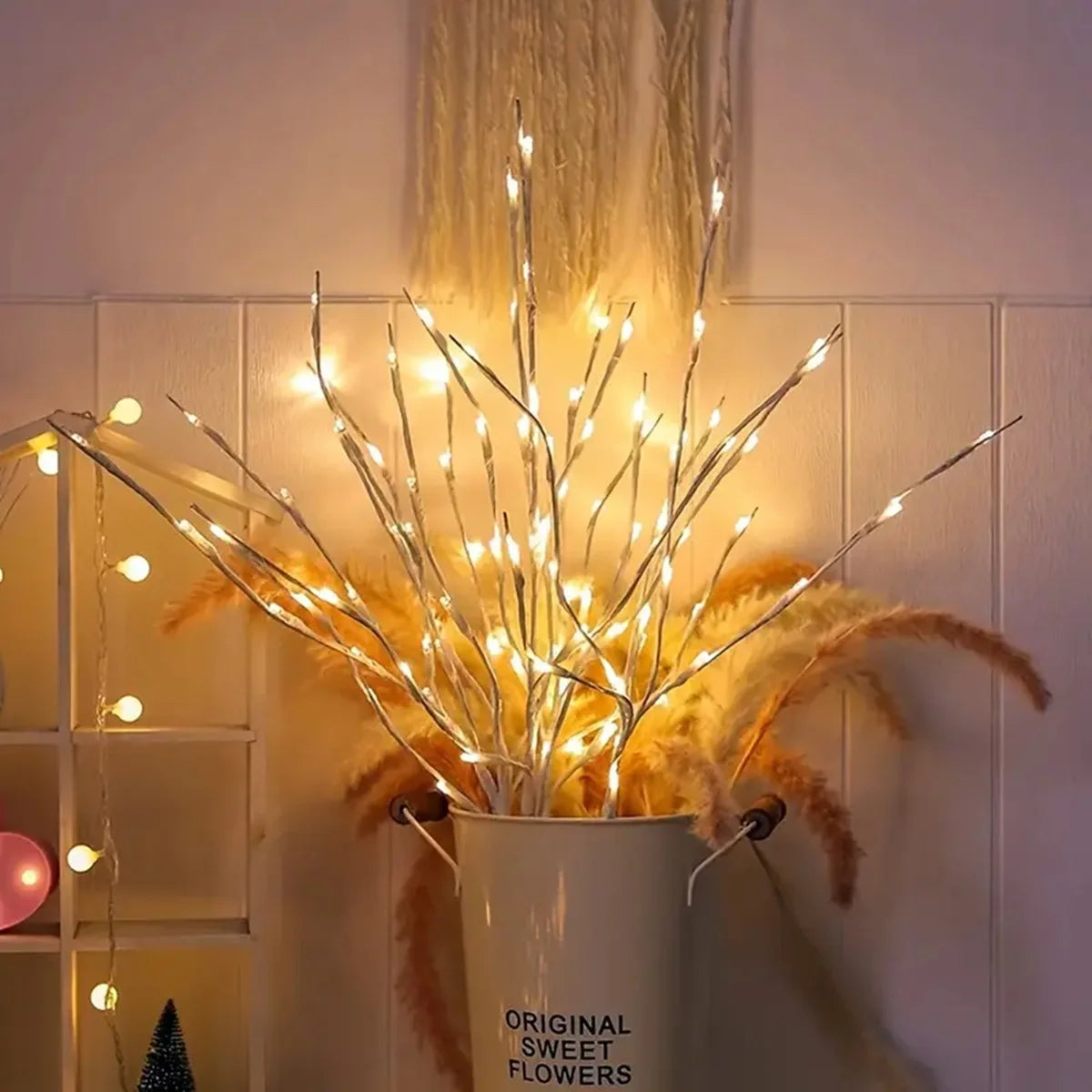 1 PC White Birch Branch Light LED